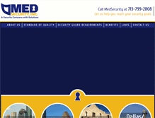 Tablet Screenshot of med-securityinc.com